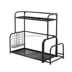 Metal Standing Shelf Iron Sheet Space Saver Heavy Duty Storage Tower Rack