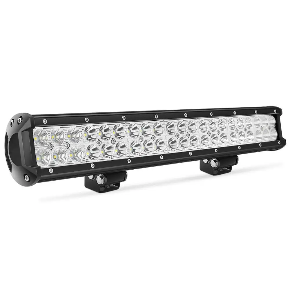 New Full Black 20Inch DC12V 24V Input Car 126W CREES LED Offroad Light Bar Flood Spot Combo Beam