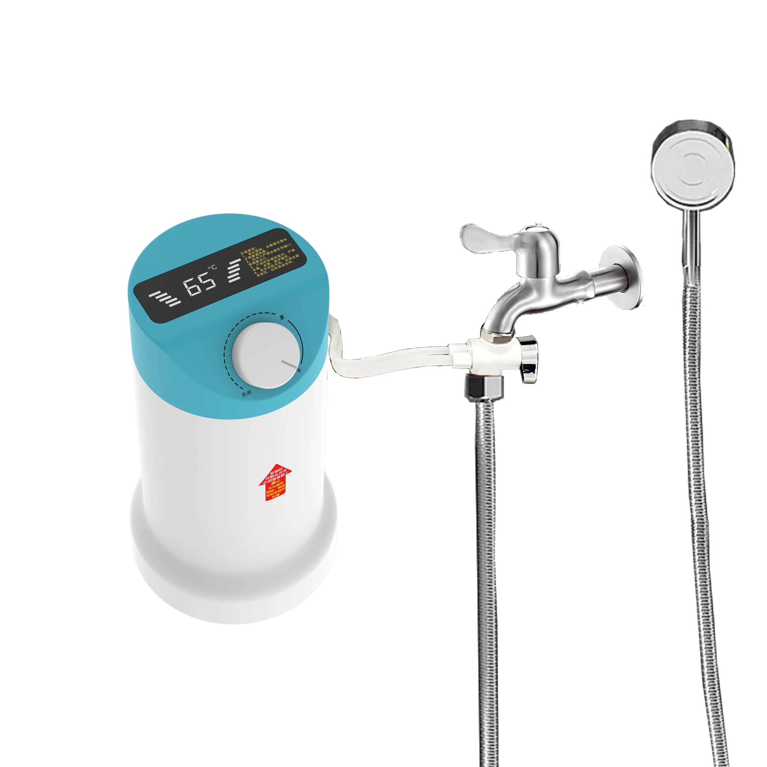 220V 3000W Desktop portable low price bathroom shower kitchen electric hot mini tank water heater