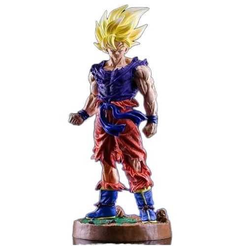 Модный стиль 43 см DBZ supersaiyan son goku Большая фигурка из ПВХ Статуя Модель Фигурки игрушки для коллекции