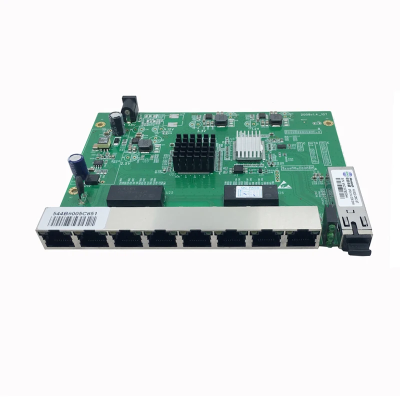 Custom 10/100Mbps FTTX optic ONU network reverse PoE 8 port EPON GEPON ONU