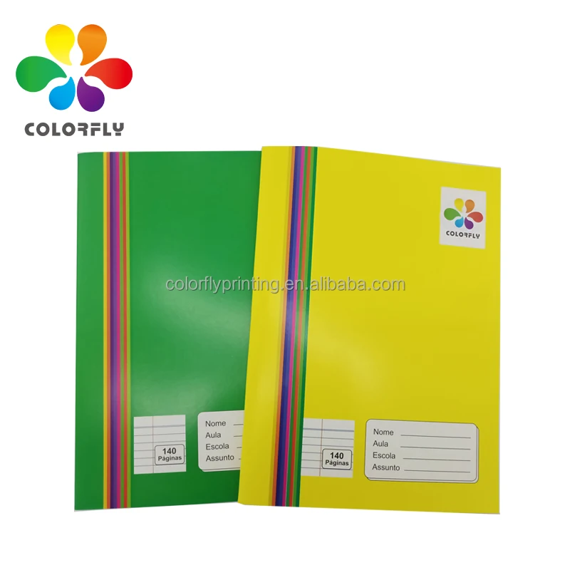 wholesale A4 colored notebook  Single Line 140 pages exercise book for Angola Africa