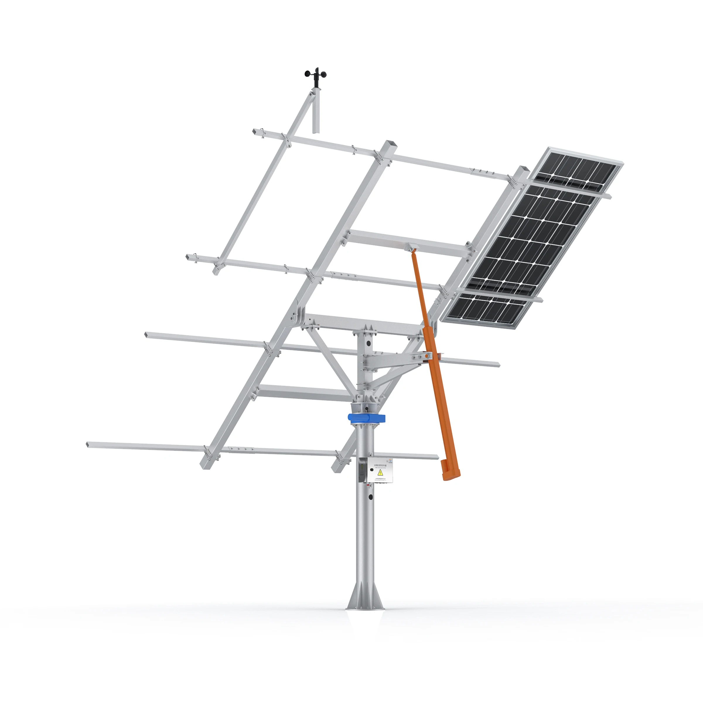 Huayue solar tracker-4kw HYS-8PV-78-LSD Factory Custom sales controller solar tracker two axis solar tracker pv sol