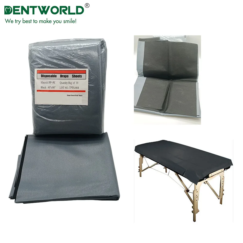 Guarddent  Hospital non woven fabric disposable waterproof pp medical blue bed black drape sheets tattoo