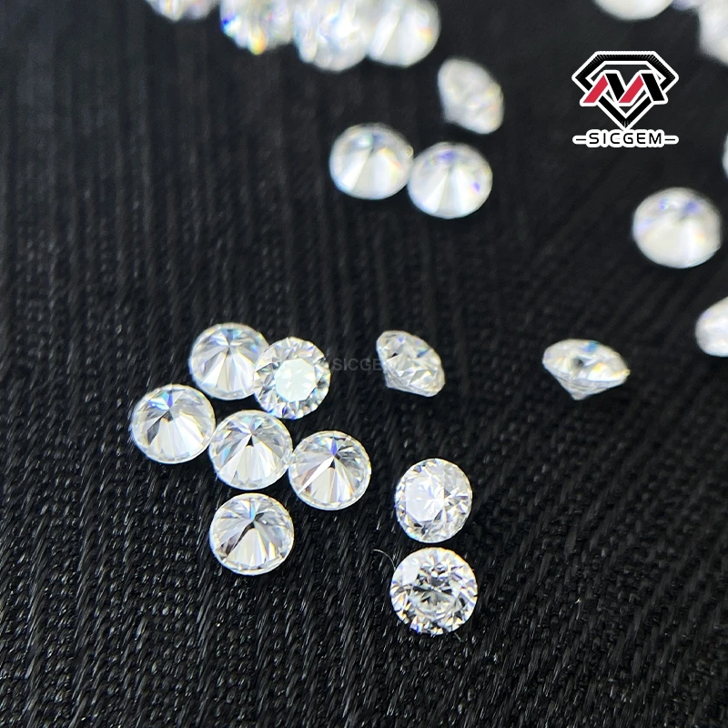 D Color VVS round Cut White Melee Moissanite Certified Loose Accessories for Earrings Necklaces Bracelets