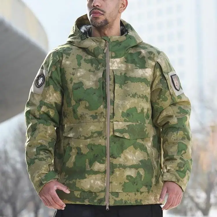 FJ002 heat reflecting hooded riding jacket tactical uniform tactic clothing uniform camouflage frog suit suit jacket men