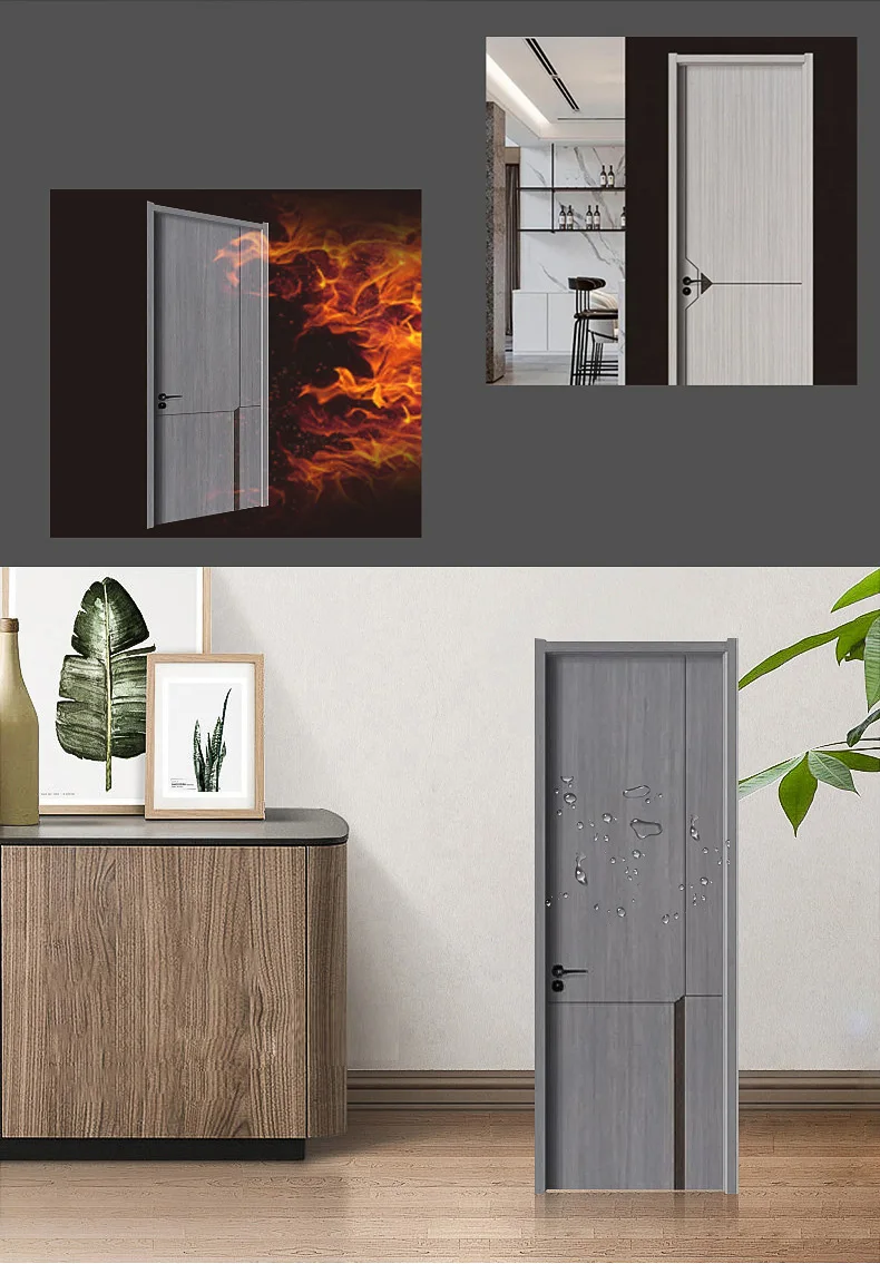 XHWOOD China suppliers house main pvc upvc interior door designs door prices