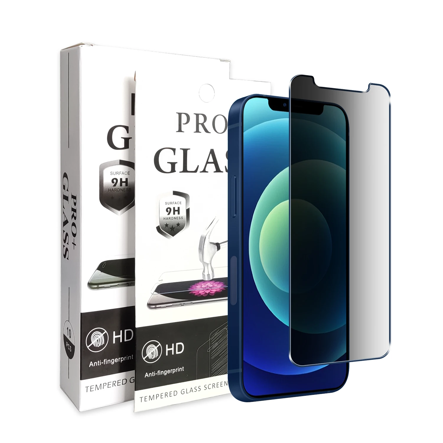 конфиденциальности защита для экрана из закаленного стекла для iPhone 12 телефон защитное стекло для экрана 2.5D Анти-шпион