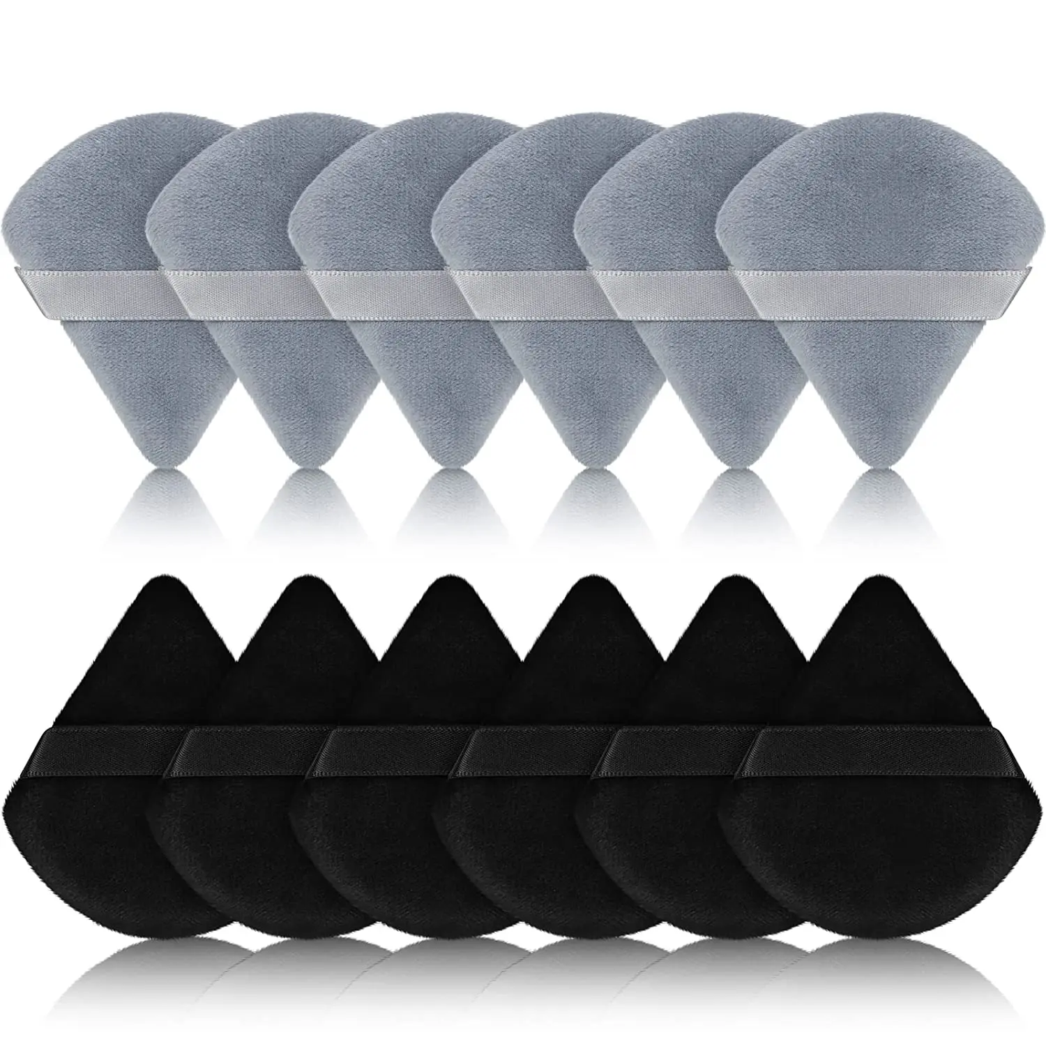 Makeup Cotton Triangle Powder Puff  Bb Cream Foundation Triangle Makeup Puff With Strap