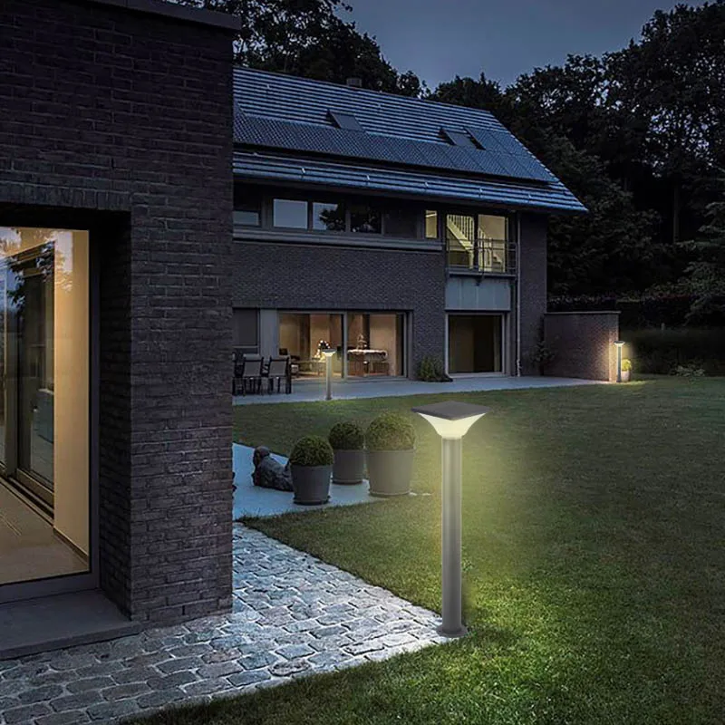 IP65 8W  Aluminum solar lights outdoor Smart Light Control led solar lights outdoor waterproof used for garden Road lawn