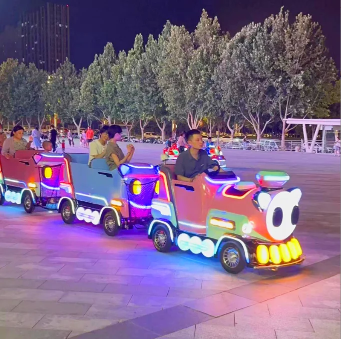Amusement park trackless train electric train ride on sale of electric trains for children