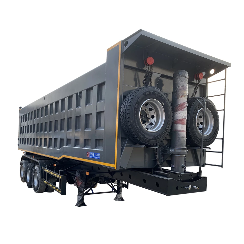 Hot Selling 3Axles Heavy Duty 40Tons Tipper Semi Trailer Cargo Transportation Dumper Truck Trailer For Sale