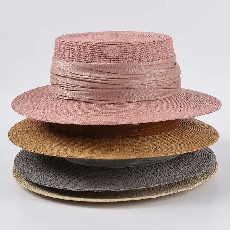 Customize Luxury Colourful Raffia Straw Fashion Lady Women Hat for Summer Sun Screen