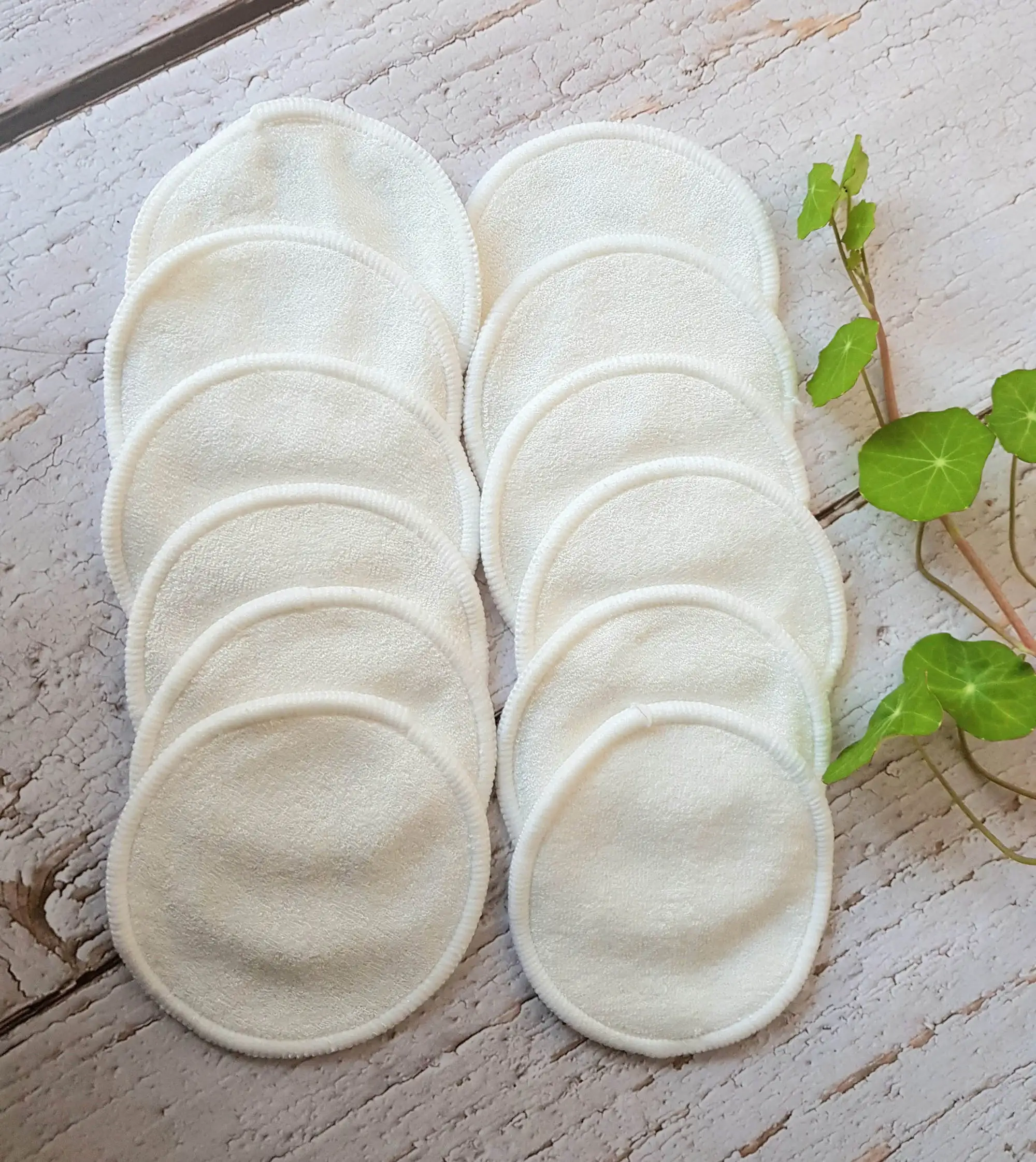 Wholesale bamboo cotton pads makeup remover logo washable face pads organic reusable face pads for women