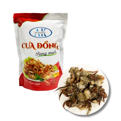 Graphic Design Competitive Price Crispy Flavorful Salted Crab HACCP Certification Carton Box Package From Vietnam Factory