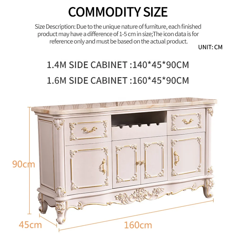 Классический дубовый боковой набор для гостиной деревянное украшение винтажный шкаф хранения домашней