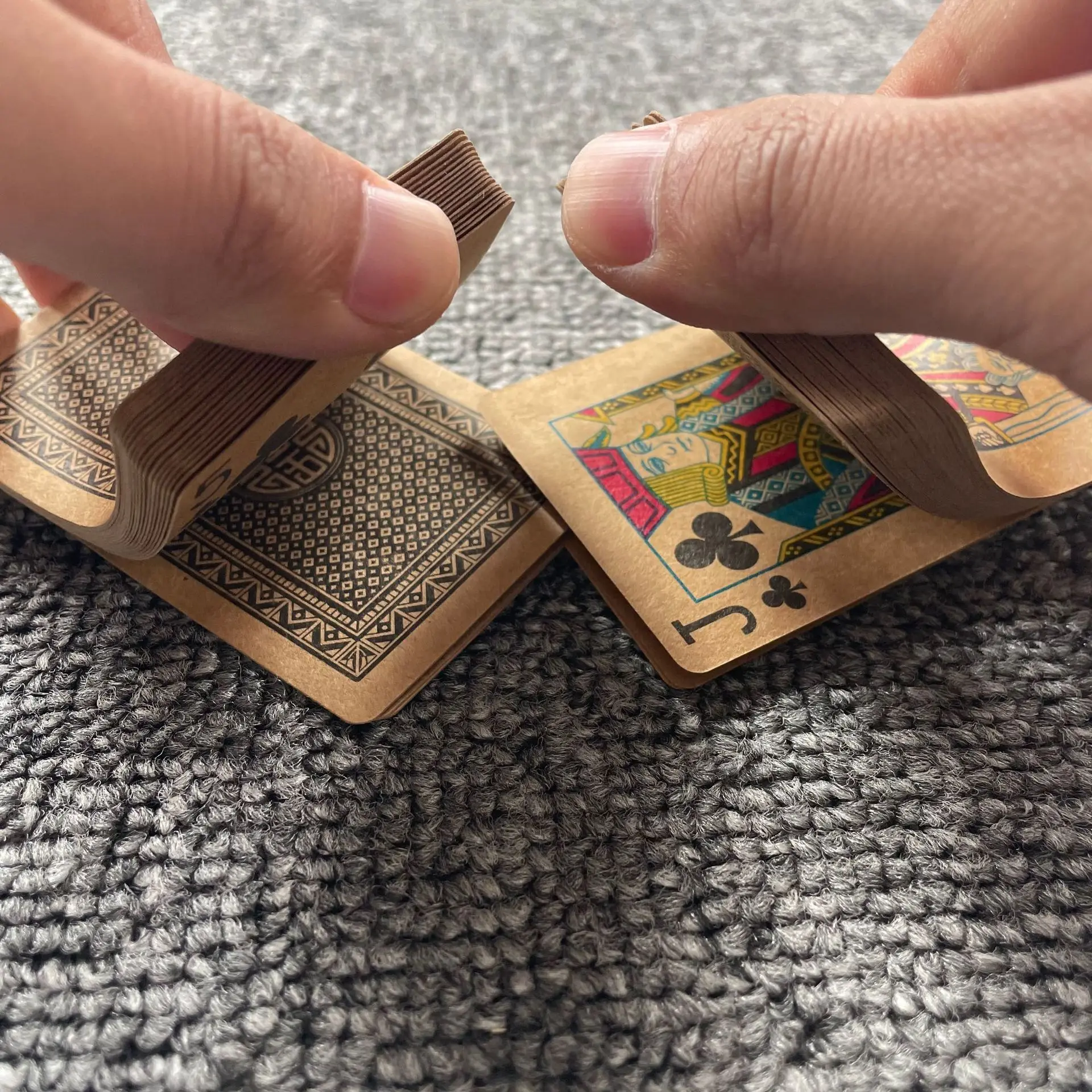 ready to ship hot sale custom kraft paper poker playing cards