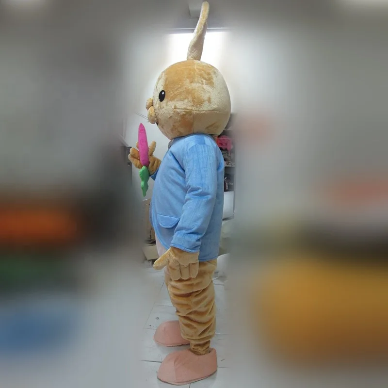 Знаменитая синяя рубашка Питер-кролик костюм-талисман для взрослых Костюм Кролика