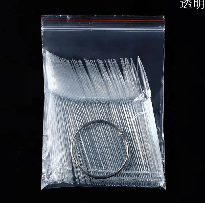 40pcs/bag Nail art Polish Color card Fan Shape Practice Display Showing Card Pointed Sticks Manicure Tool