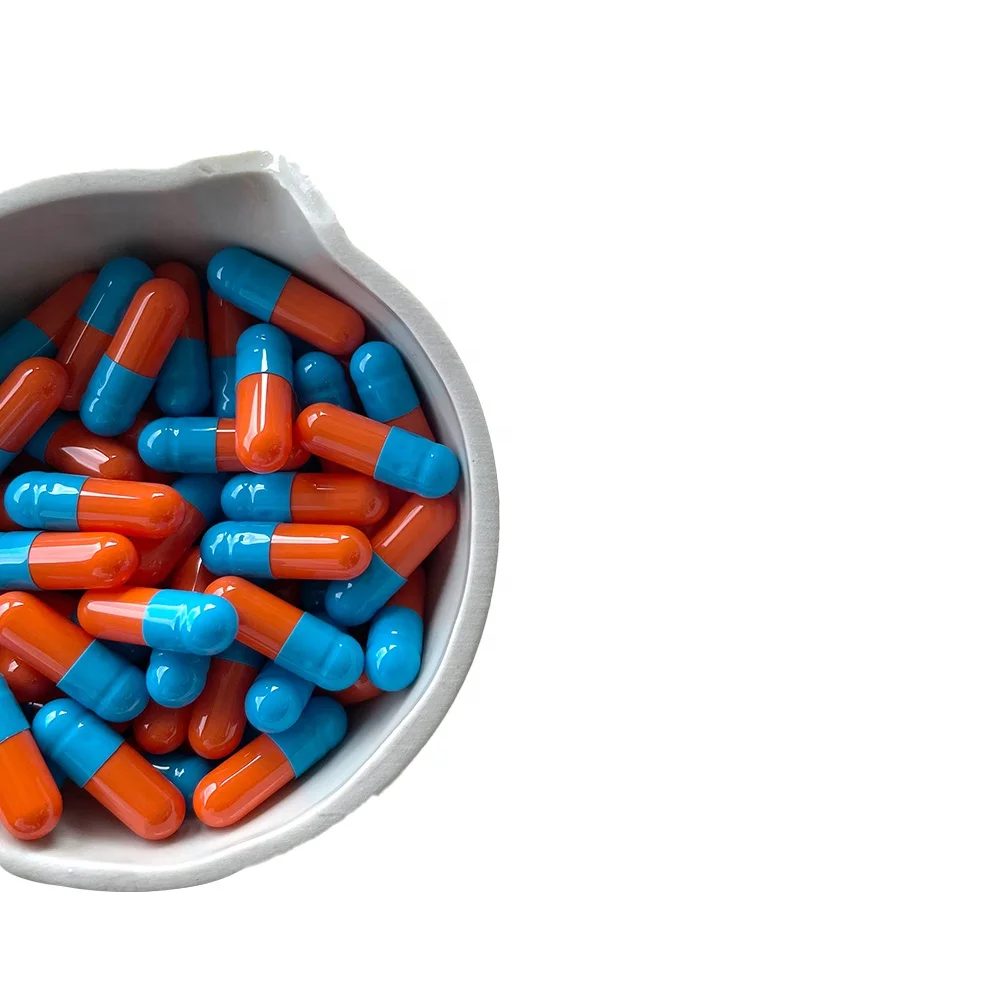 Pharmaceutical Grade production royal gold empty capsule pills from China size 00 0 1 2 3