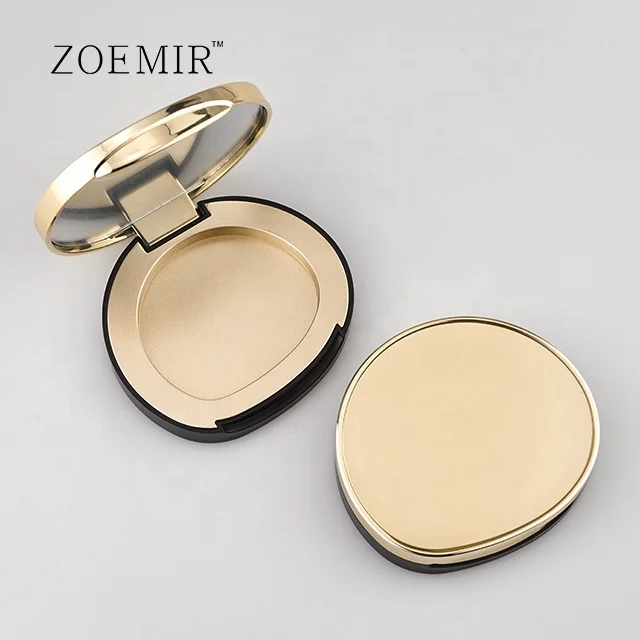 elegant compact pressed powder case plastic face contouring highlighter and blush palette