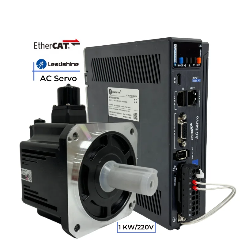 Easy to use Leadshine 1kw 23bit ethercat servo kit or 23bit absolute value encoder 1kw leadshine ethercat