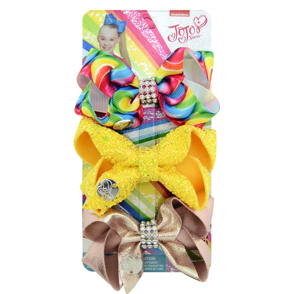 
Fancy Color Girls hair accessories Clips Ribbon Hair Bows Hairpins for student Gradient Rainbow Tie Dye Hair Clips 