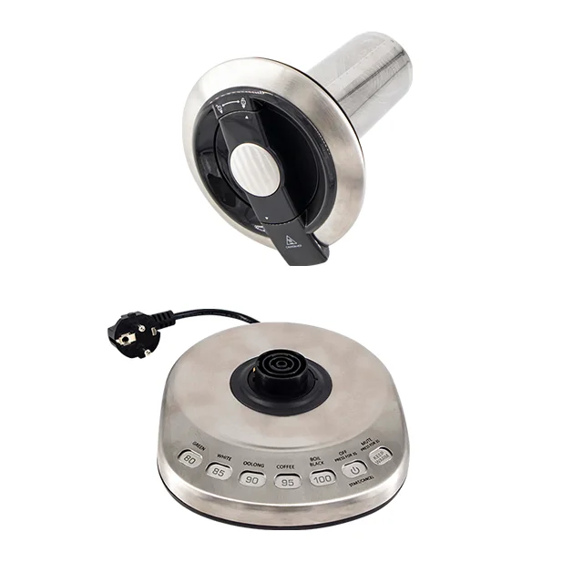 High-end 1.7l Multifunction Temperature Adjustable smart glass electric kettle for Hotel and family