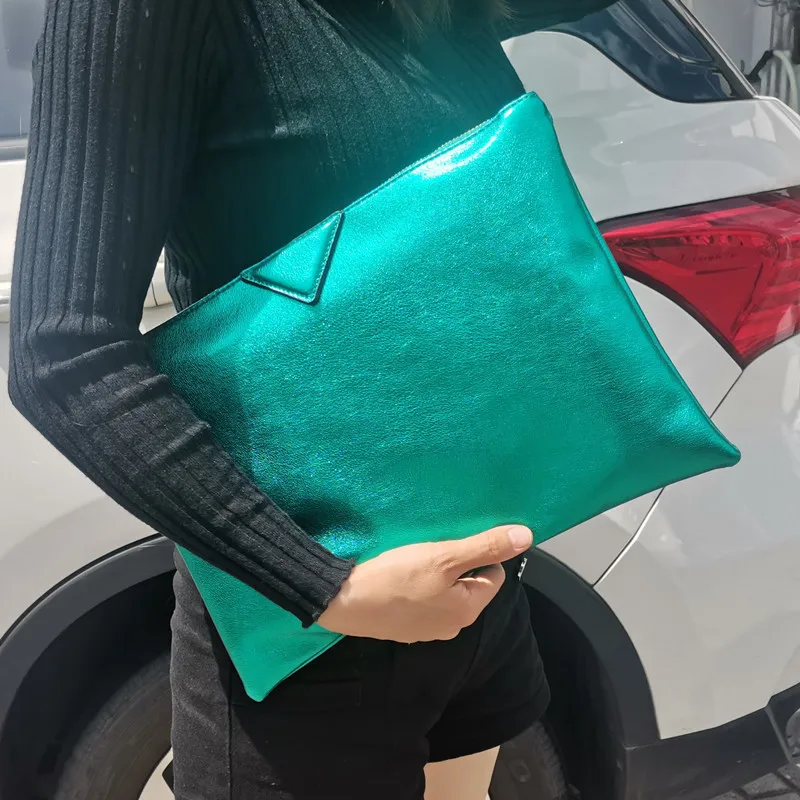 New Arrivals Large Size Womens Wristlets Leather Clutch Bag Evening Bags Ladies Hand Bags Purses