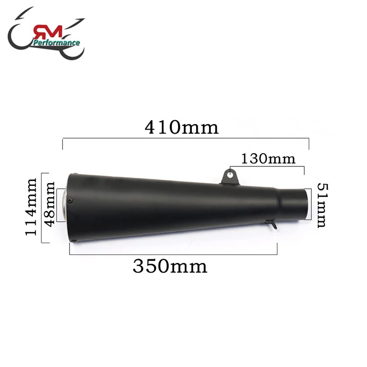 Motorcycle Performance Exhaust Muffler For Brock ZX14R ZX-14R Racing Bike