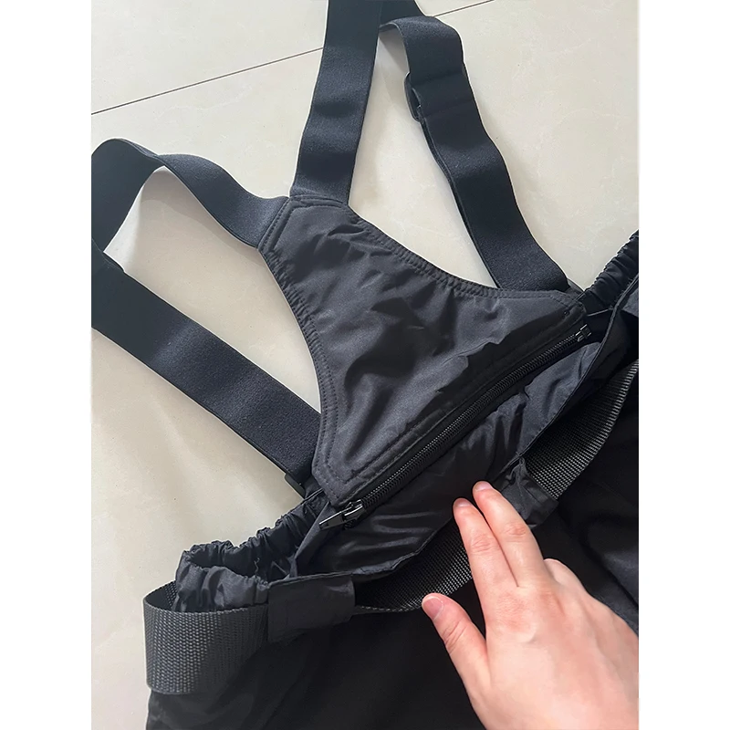 TONGYANG New Winter Thick Warm Baggy Ski Pants Men Women Windproof Waterproof Suspender Trousers Snow Snowboard Pants Plus Size