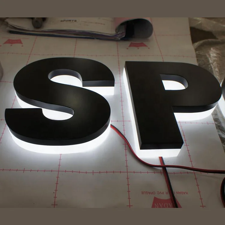 Outdoor and indoor advertising  Business signage backlit storefront 3d led signage channel letter