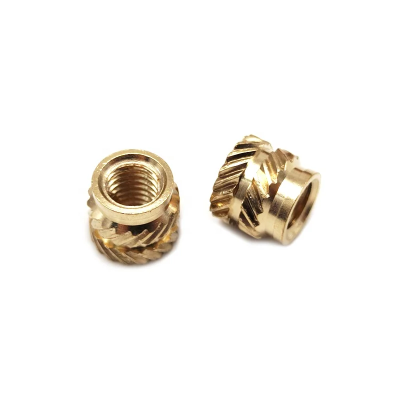 M2 M2.5 M3 M4 M5 M6 Female Thread Metric Knurled Nuts Brass Heat Set Insert for Plastic and 3D Printing Components