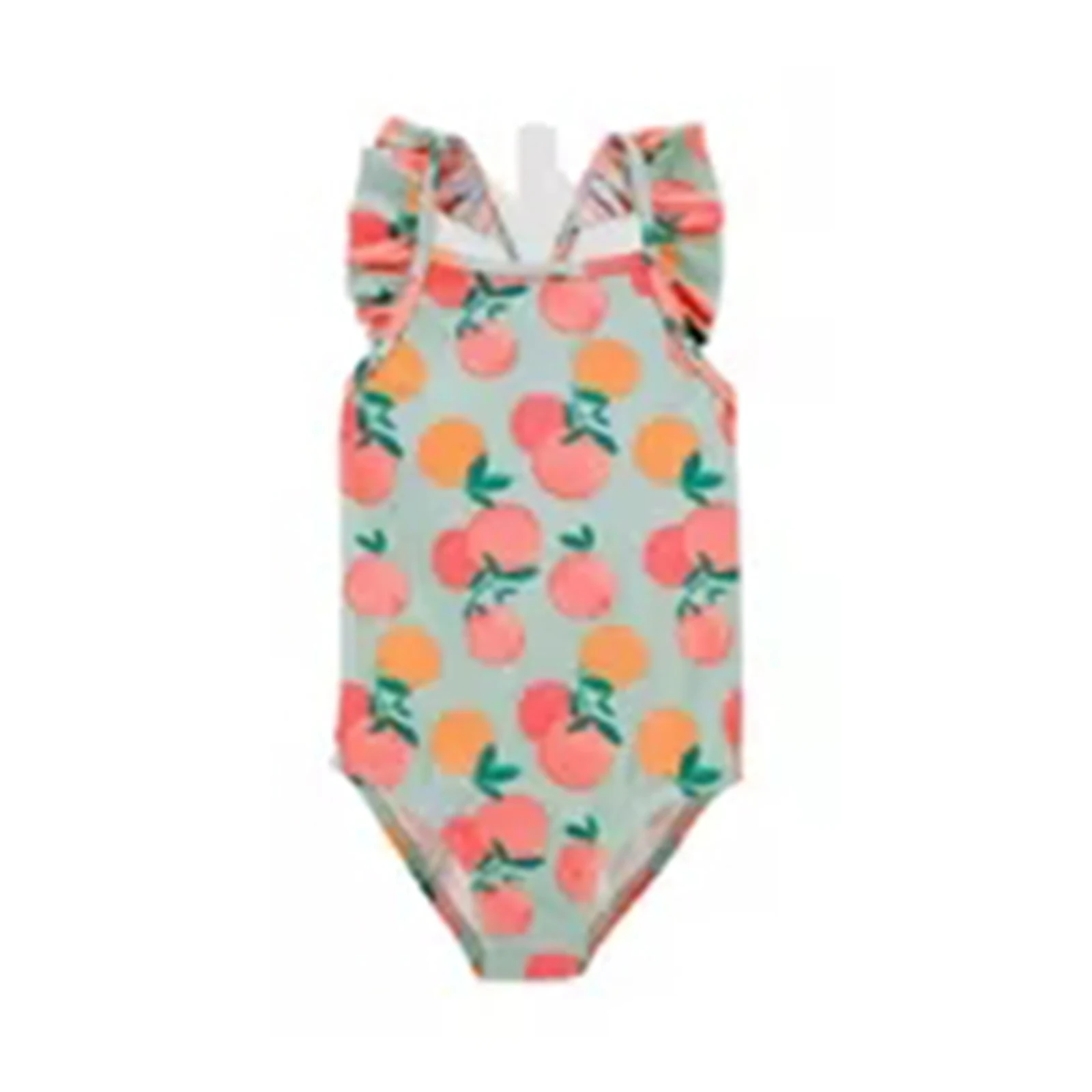 Custom Girls Quick Dry Swimsuit Kids One Piece Swimwear Ruffle Edge Bathing Suit Summer Beach Bikini Swimwear Beachwear