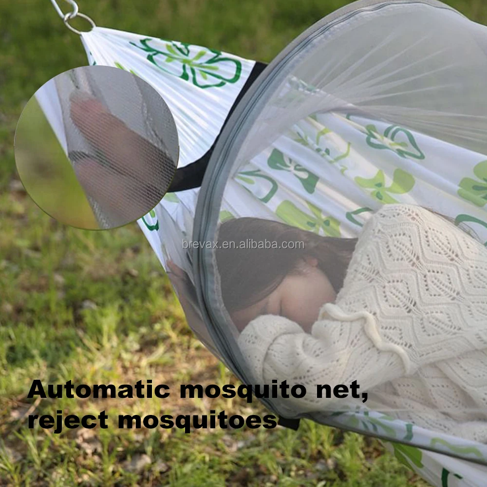 Hot Selling Outdoor Camping strap hammock polyester beach hammock portable camping hammock