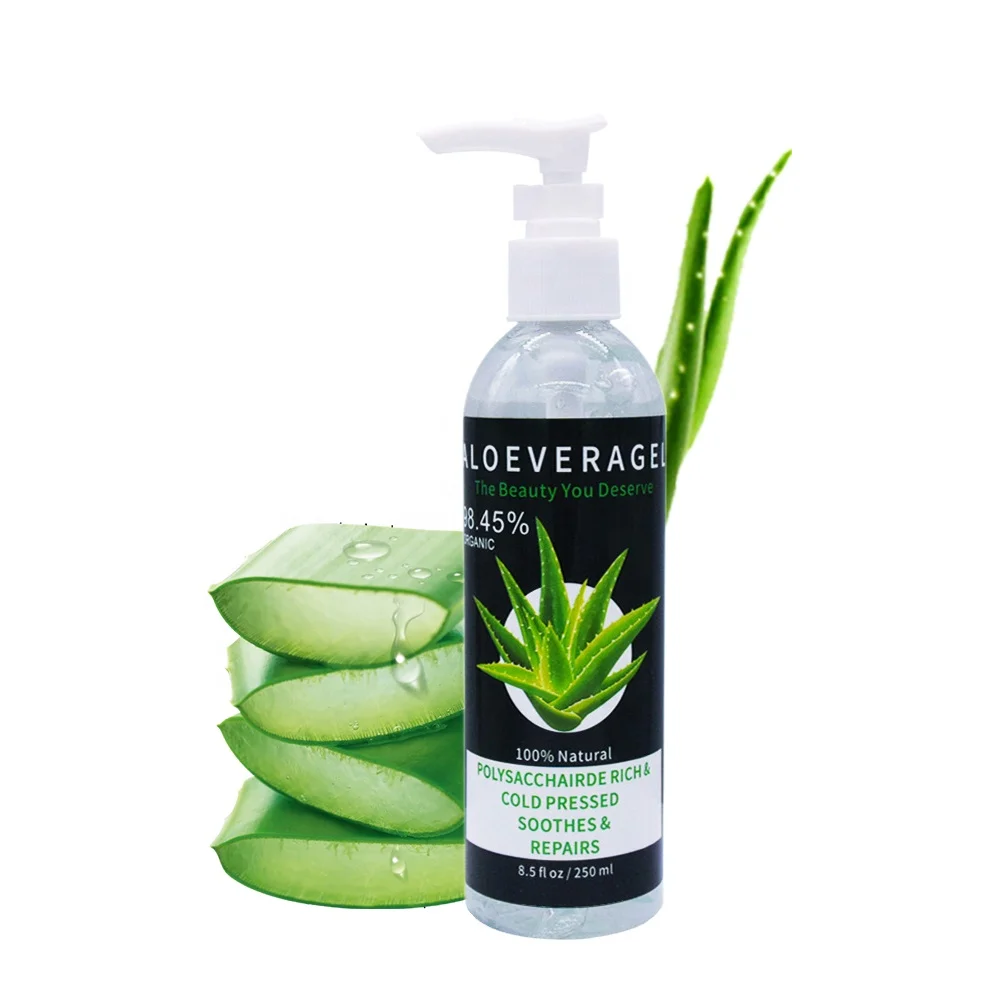 OEM Wholesale Private Label Natural 99% Aloe Vera Soothing Gel Moisturizer Organic for Body Hand Foot after Sun Care
