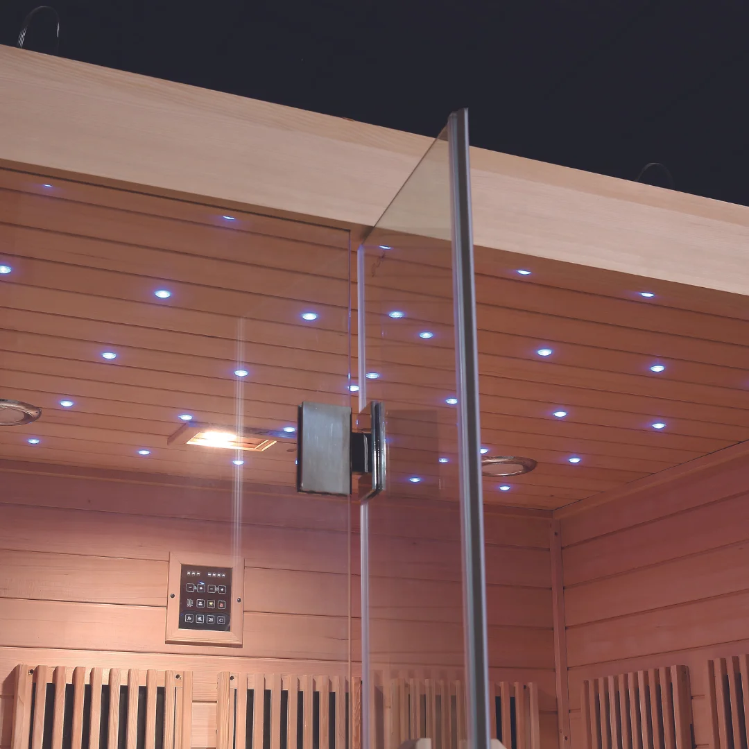 Far infrared sauna 2-4 persons home sauna rooms red light sauna