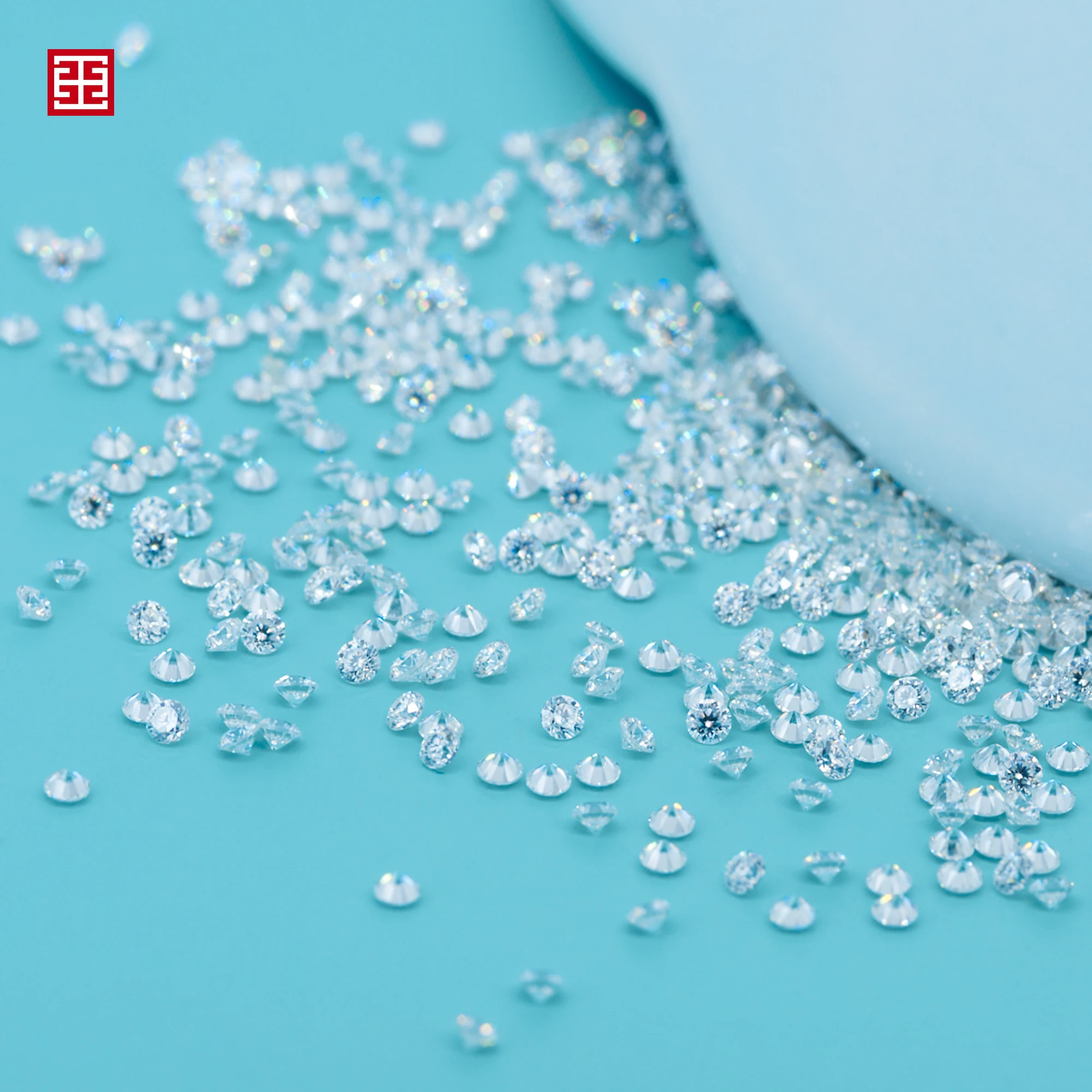 GIGAJEWE DEF blue yellow red pink Color 0.8-3.0mm Round cut Melee moissanite brilliant cut for jewelry making