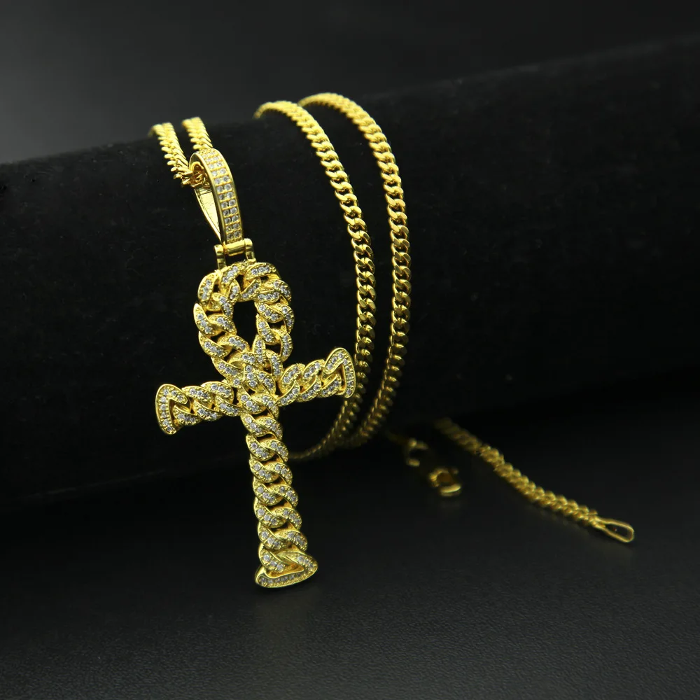 new high quality ankh cross pendant necklace tarot habesha china jewelry wholesalers