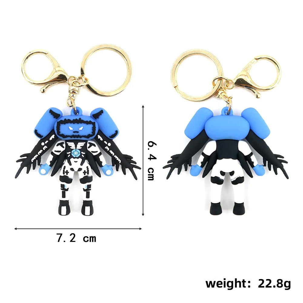 Toilet Man Doll Keychain Simulated Cameraman Game Peripheral Backpack Hanging Pendant
