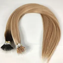 Pre-Bonded Stick Elastic Band Human Hair Extensions Brazilian Human Hair Extension Elastic Thread Hair Extensions