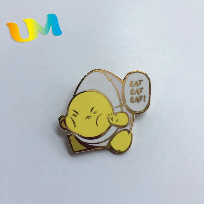 2019 hot selling hard enamel pin rose gold hard enamel pin manufacturer custom