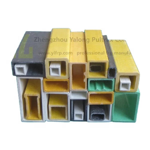 Factory Sale Fiberglass Rectangle/square Pipes Profiles