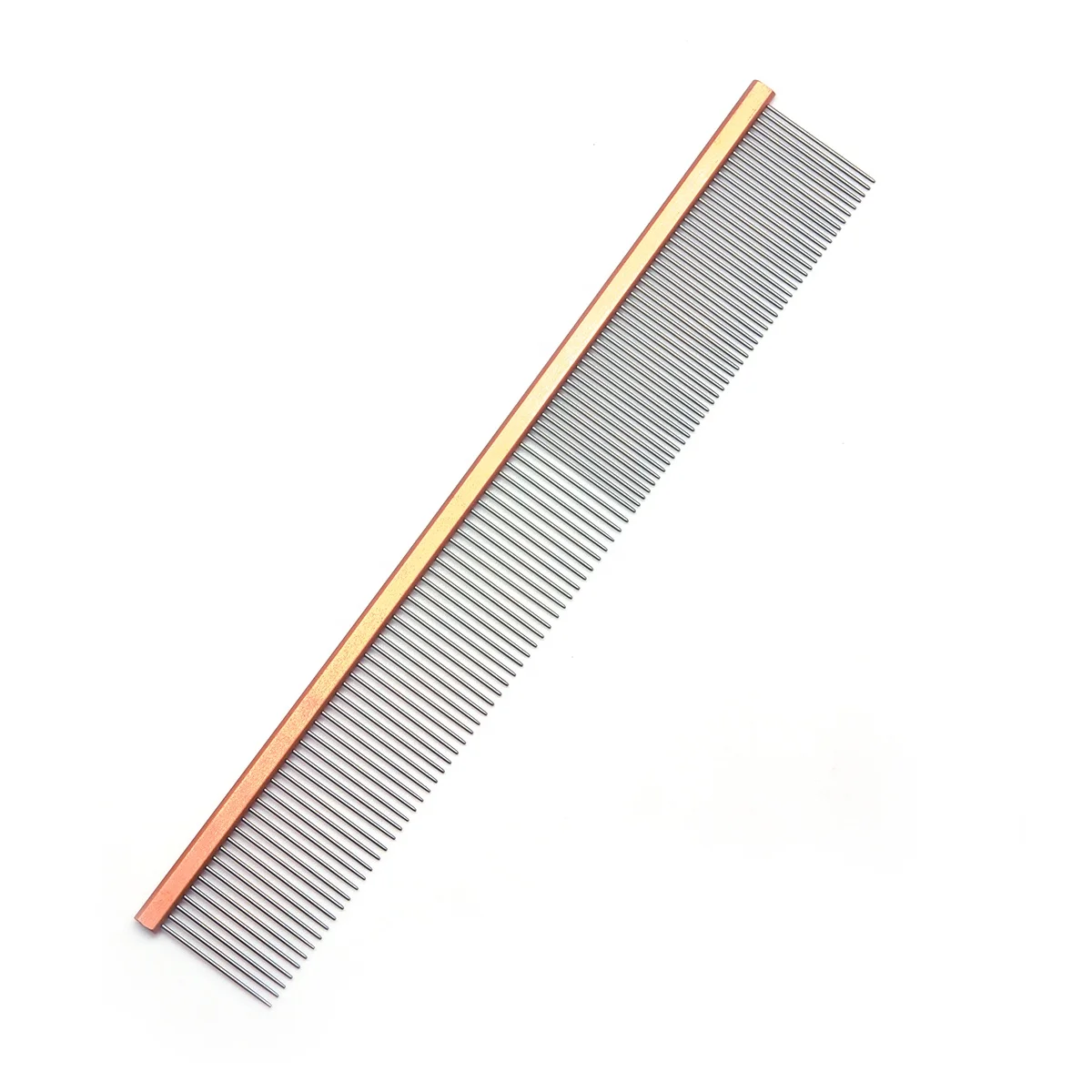 Baoli Custom Logo Peine Pelo De Mascotas Steel Fine Teeth Comb Grooming Hair Finisihing Removal Dematting Brush Steel Pet Comb