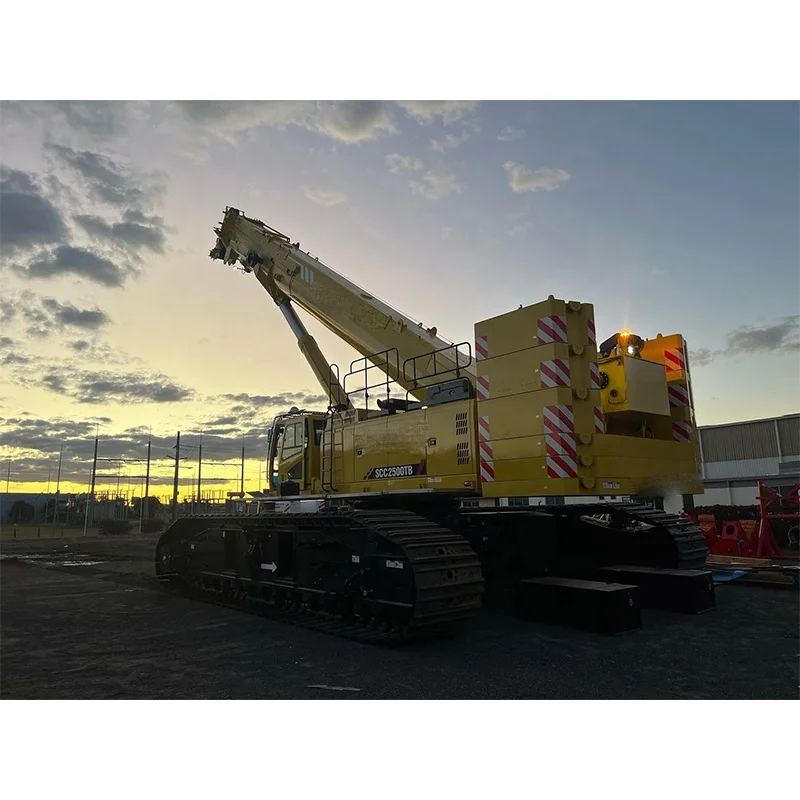 Top Brand 30t Telescopic Boom Crawler Crane with 50.5m Lifting Boom SCC300TB