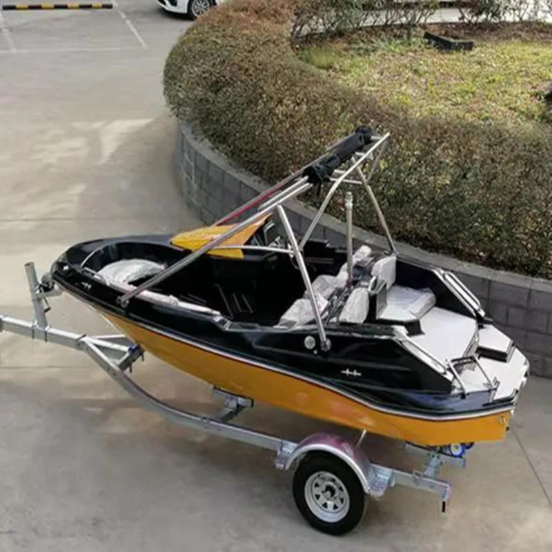 16ft 4.8m length fiberglass jet speed rowing boats for sale