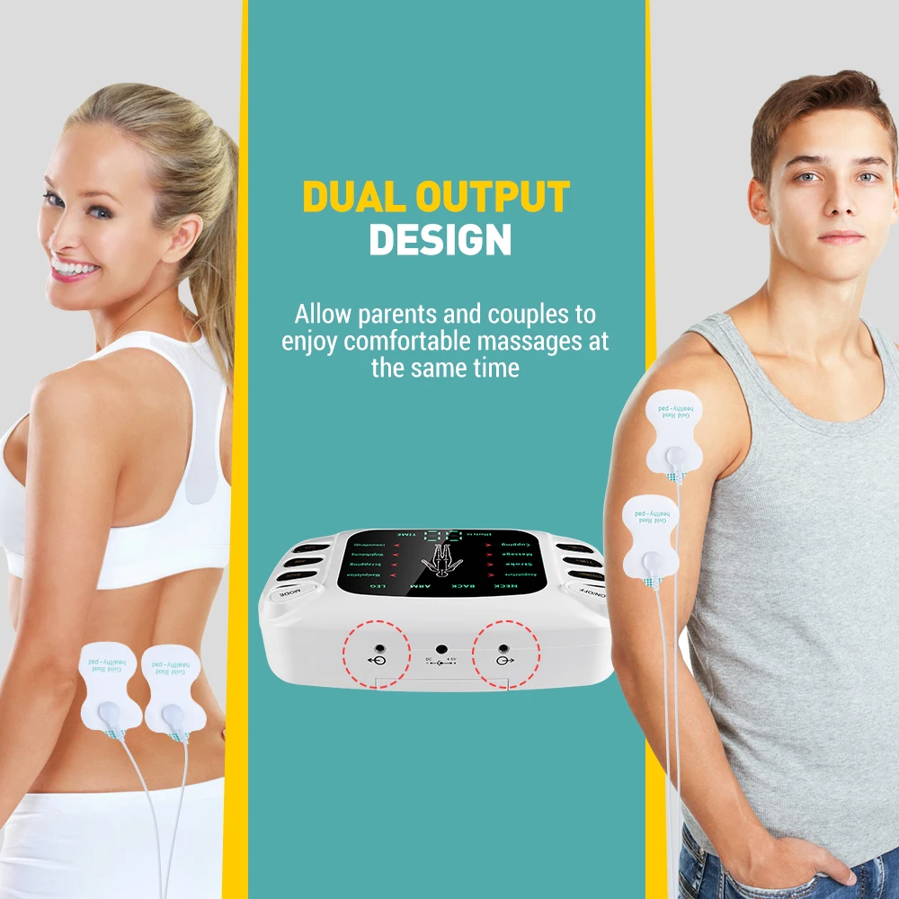 Household Digital Therapy TENS Unit Acupuncture Body Massager Electric Micro-current Pulse Tens Muscle Stimulator