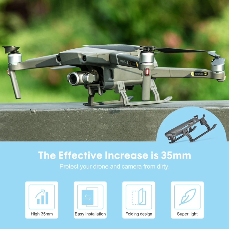 STARTRC Extension 35mm Landing Gear Tripod for DJI Mavic 2 Pro Zoom Drone Accessories