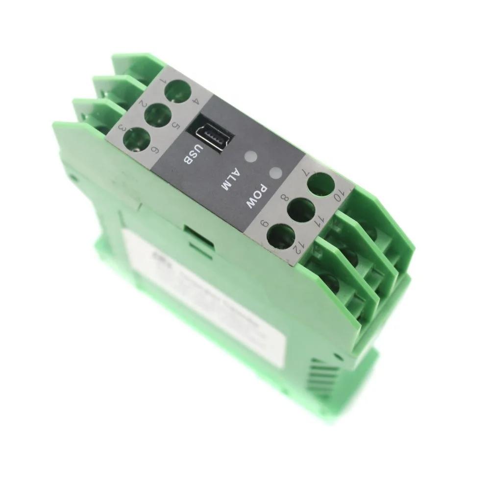 PT100 PT1000 4 20mA din rail mounting temperature transmitter 0-10V  0-5V