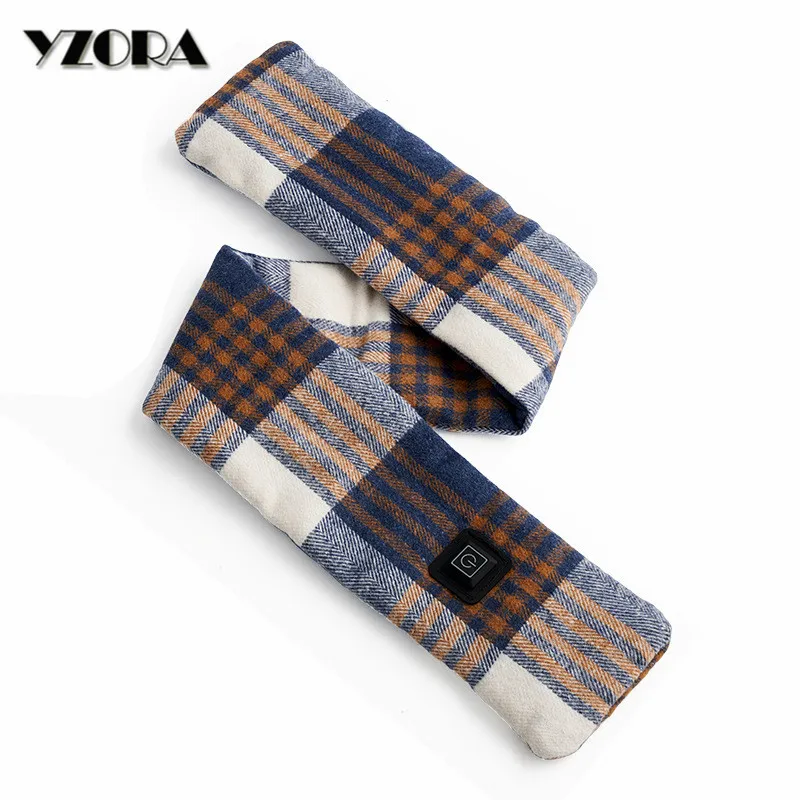 Новый модный Интеллектуальный зимний подарок защита шеи нагреватель Теплый розовый USB Батарея перезаряжаемый Графеновый умный нагревательный шарф